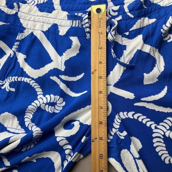 Lilly Pulitzer Schooner Blue Dock Hopper Nautical Palazzo Pippa Pants Wide Leg - Picture 10 of 15